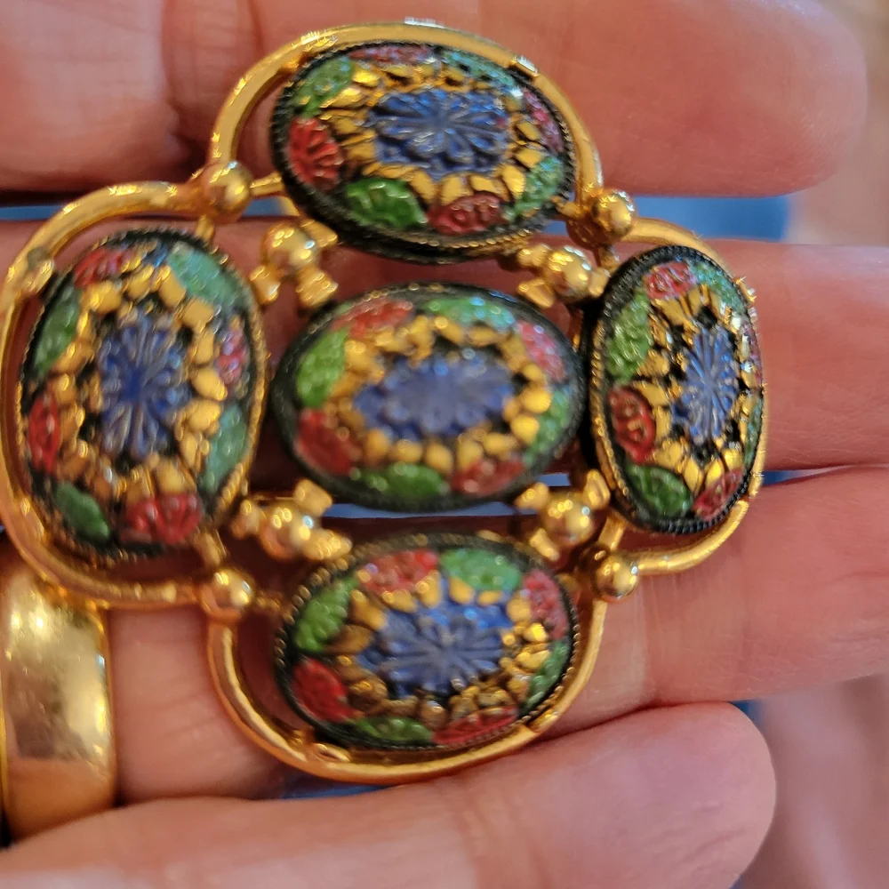 Trio of Brooches ~ Vintage ~ Sarah Coventry ~ Napier ~ Mosaic ~ Gold-Tone ~ Nice